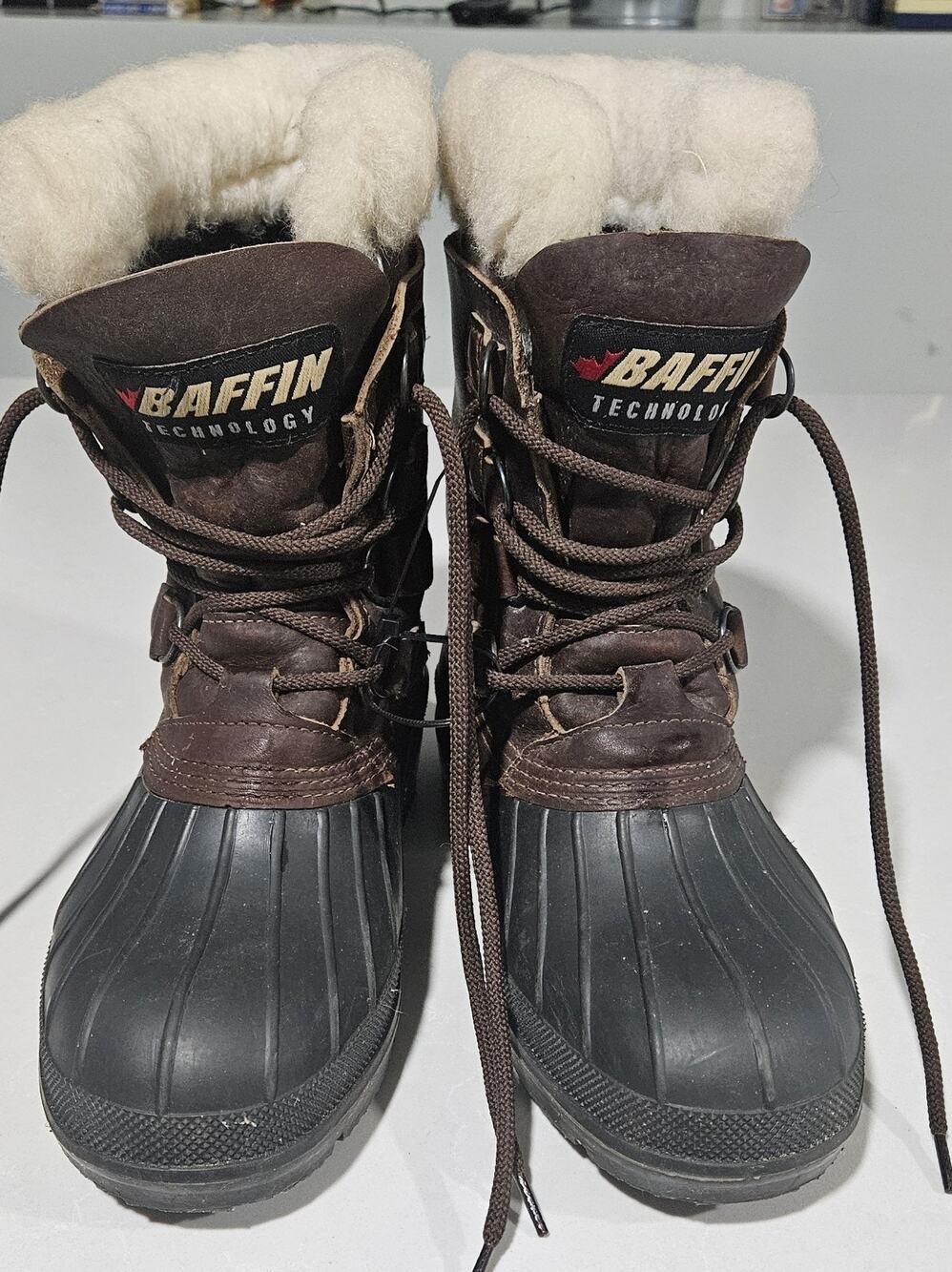 Women's Baffin Leather Waterproof Boots with Wool Liners